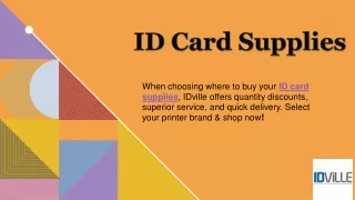 ID Card Supplies