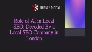 role of ai in local seo decoded by a local seo company in london