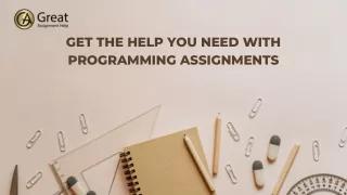 get the help you need with programming assignments