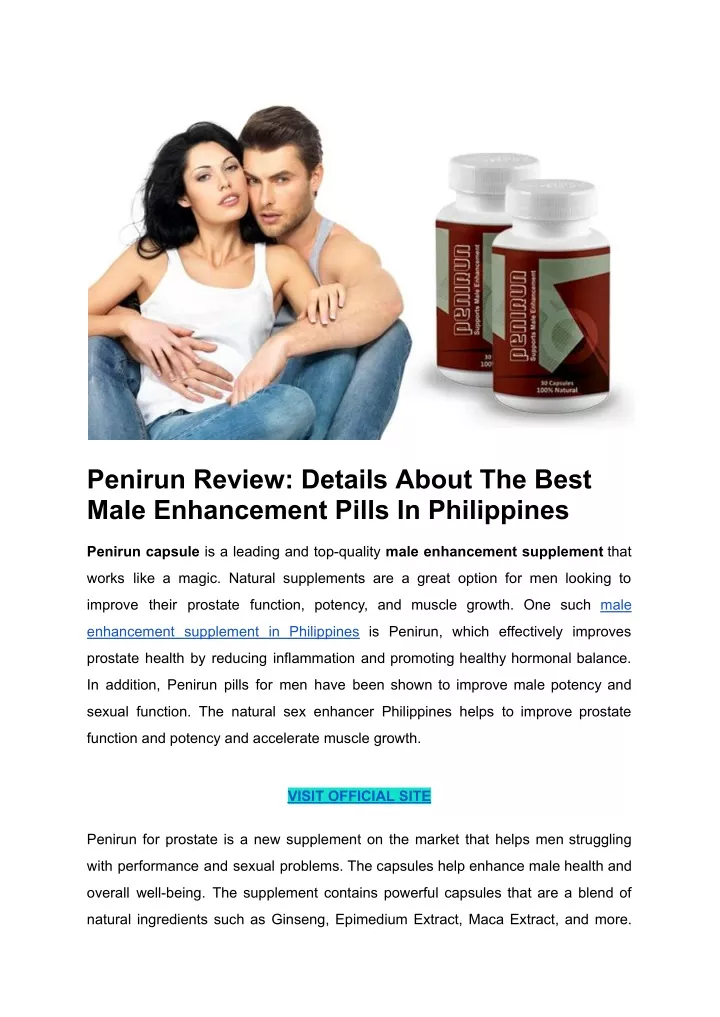 penirun review details about the best male