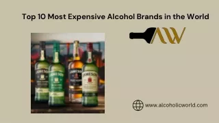 Top 10 Most Expensive Alcohol Brands in the World