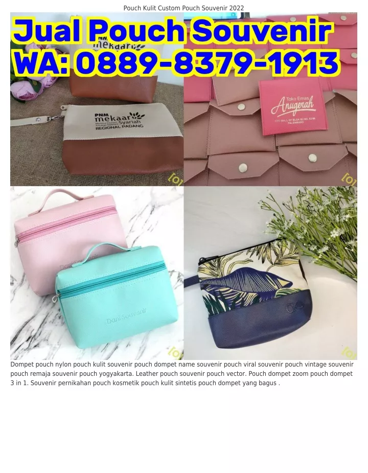 pouch kulit custom pouch souvenir 2022