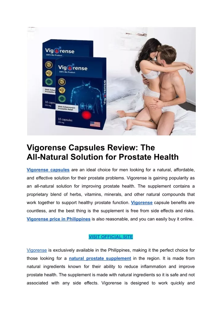 vigorense capsules review the all natural