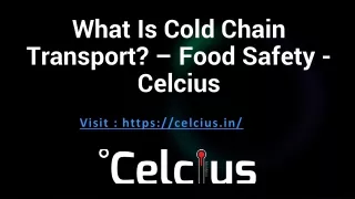 Cold Chain Transport