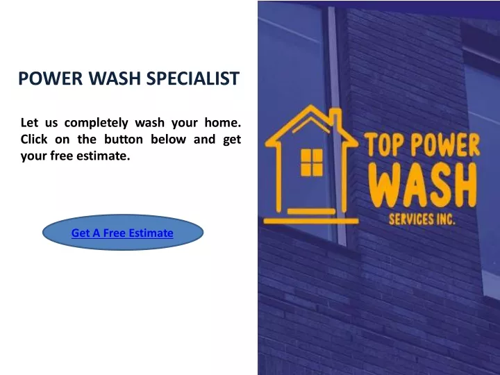 power wash specialist