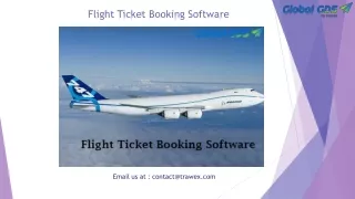 flight ticket booking software