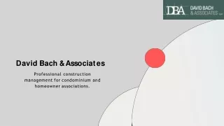 Association Reserves - David Bach & Associates