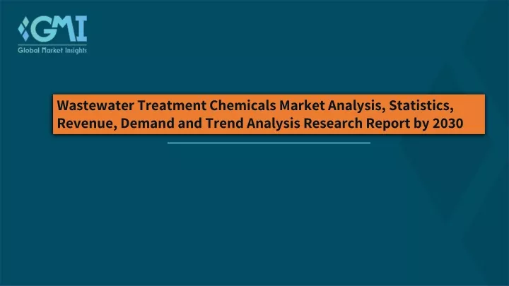 wastewater treatment chemicals market analysis