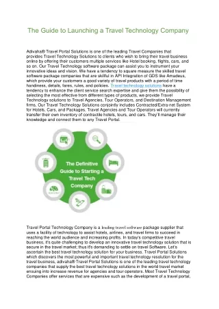 The Benefits of Partnering with a Travel Technology Company