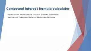 Calculate Your Investment Growth with Compound Interest Formula Calculator