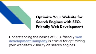 Optimize Your Website for Search Engines with SEO-Friendly Web Development