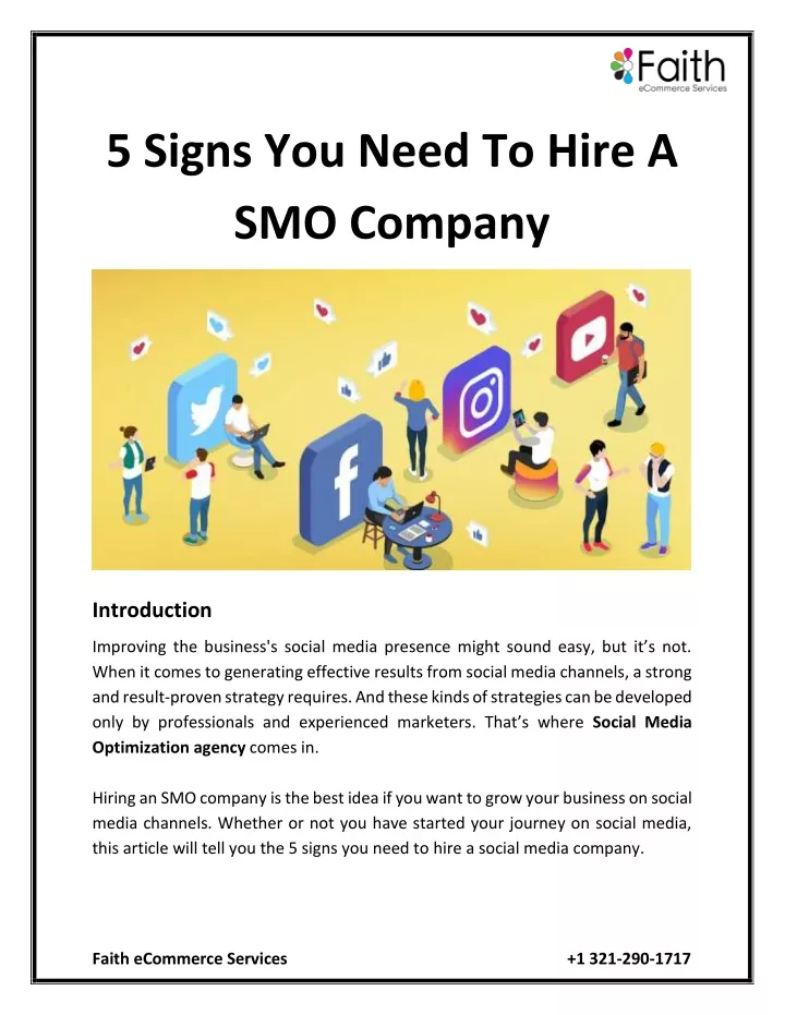 5 signs you need to hire a smo company