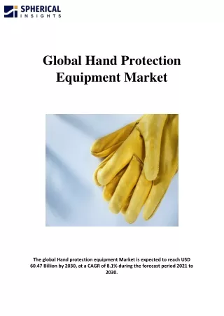 Global Hand Protection Equipment Market