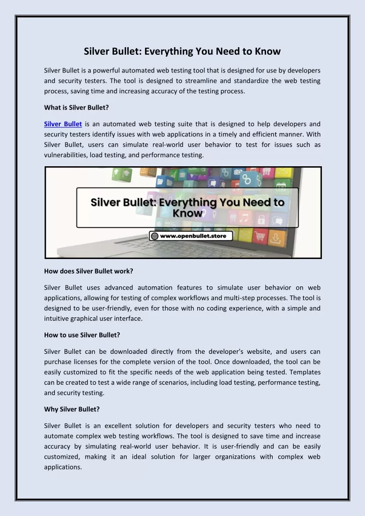 silver bullet everything you need to know