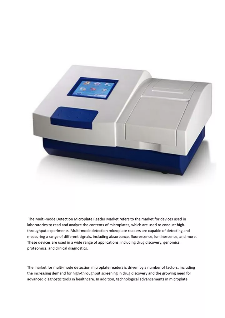 the multi mode detection microplate reader market