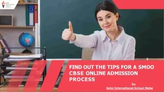Find Out The Tips For A Smooth CBSE Online Admission Process