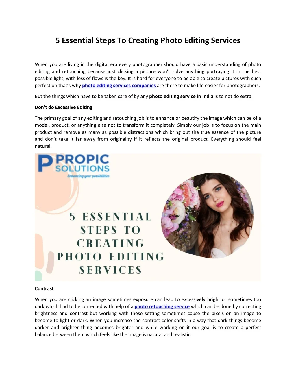 PPT - 5 Essential Steps To Creating Photo Editing Services PowerPoint ...