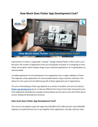 how much does flutter app development cost