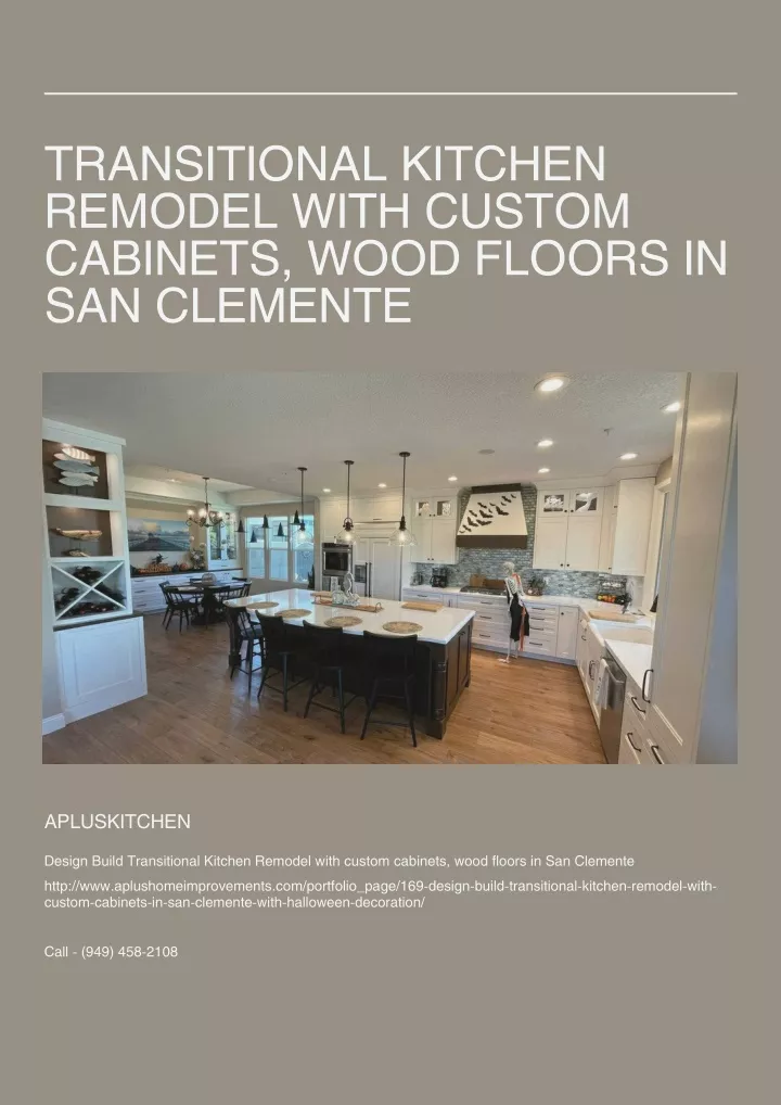 Ppt Transitional Kitchen Remodel With Custom Cabinets Wood Floors In San Clemente Powerpoint 4086