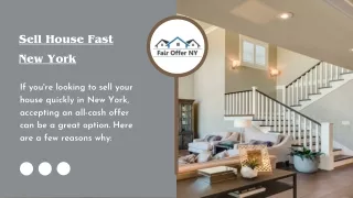 Sell House Fast New York - Accept an all-cash offer