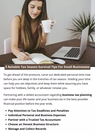 5 reliable tax season survival tips for small