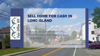 What are the Steps for Sell home for cash in Long Island
