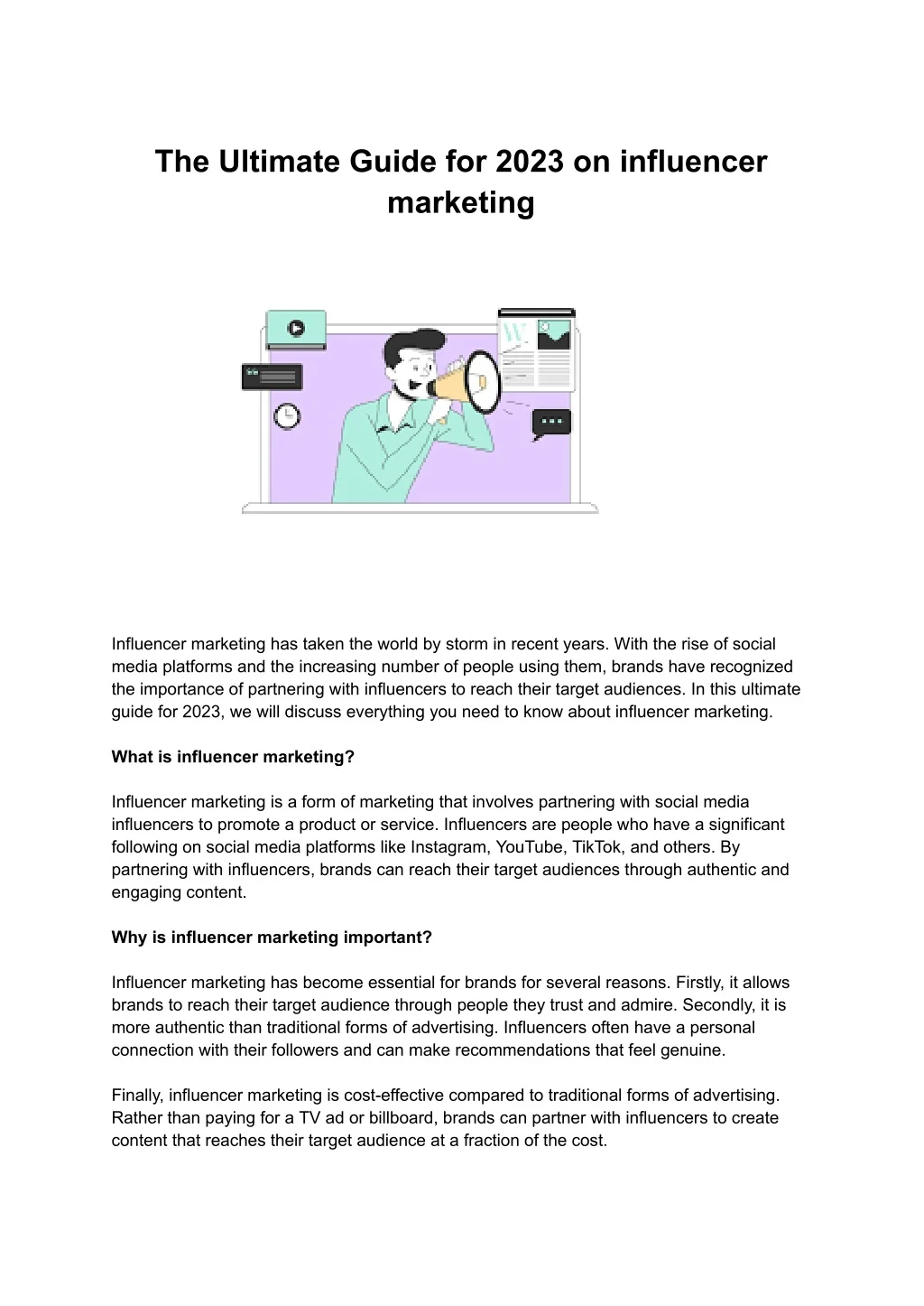 PPT - The Ultimate Guide for 2023 on influencer marketing PowerPoint ...