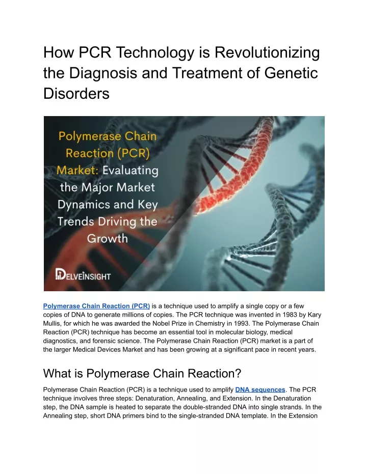 how pcr technology is revolutionizing