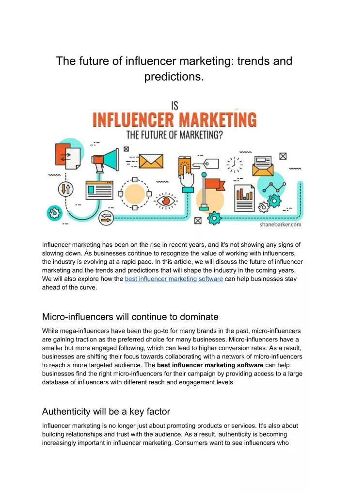 the future of influencer marketing trends