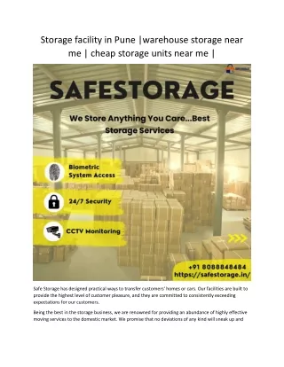 warehouse storage pune