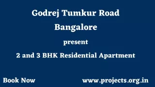 Godrej Tumkur Road Bangalore Spacious Modern Living.