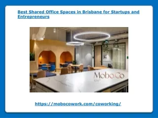 Best Shared Office Spaces in Brisbane for Startups and Entrepreneurs