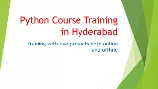 python course training in hyderabad