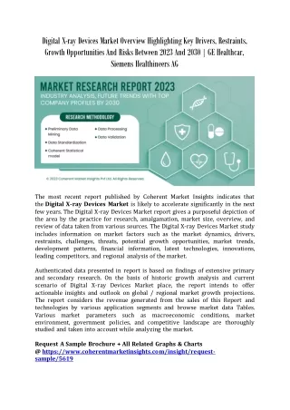 Digital X-ray Devices Market Overview