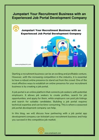 jumpstart your recruitment business with