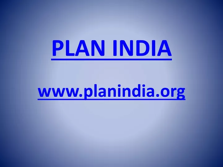 plan india