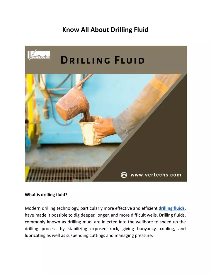 know all about drilling fluid