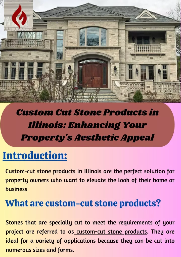 custom cut stone products in illinois enhancing