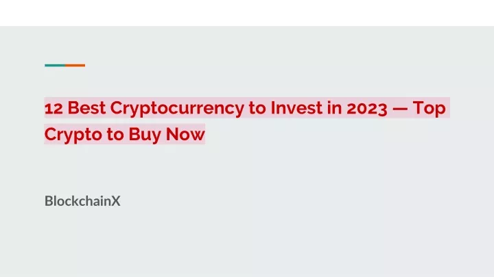 12 best cryptocurrency to invest in 2023 top crypto to buy now