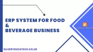 ERP Software for the Food and Beverage Industry