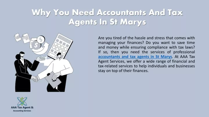 why you need accountants and tax agents in st marys