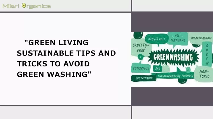 green living sustainable tips and tricks to avoid