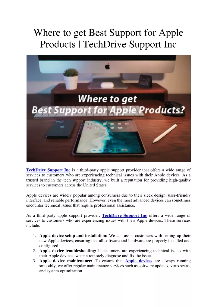 where to get best support for apple products