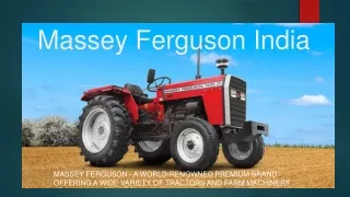 Buy Massey Ferguson tractor