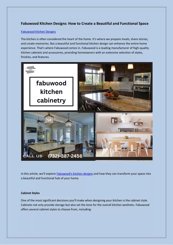 fabuwood kitchen designs how to create