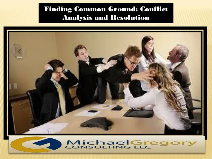 finding common ground conflict analysis