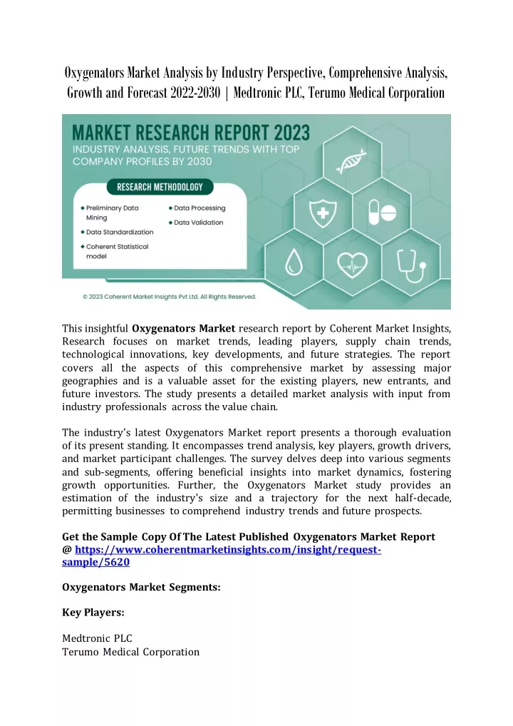 oxygenators market analysis by industry