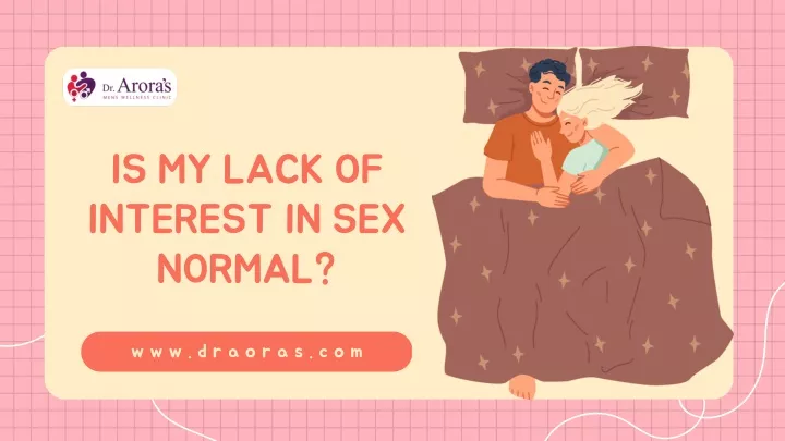 is my lack of interest in sex normal