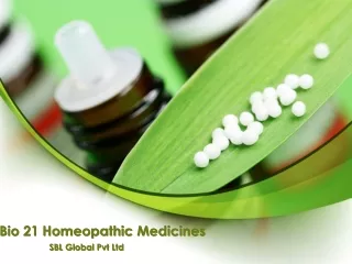Bio 21 Homeopathic Medicines