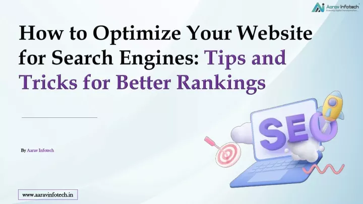 how to optimize your website for search engines